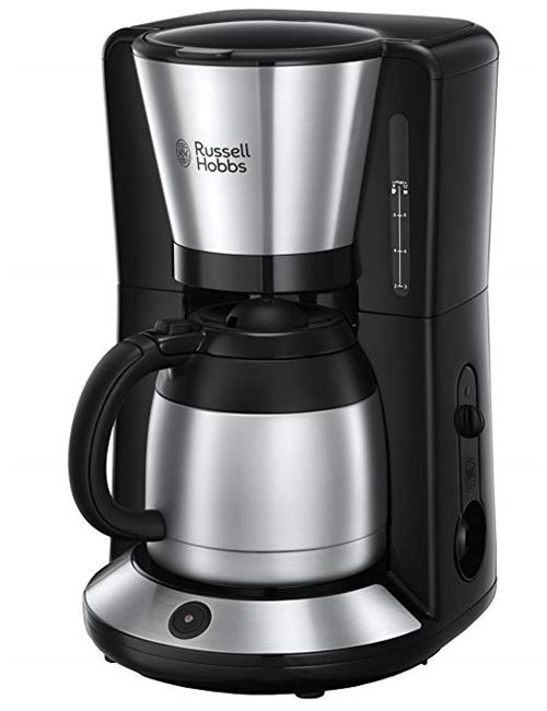 Cafetière filtre Adventure Russell Hobbs 15 tasses 1000 W Acier brossé Noir