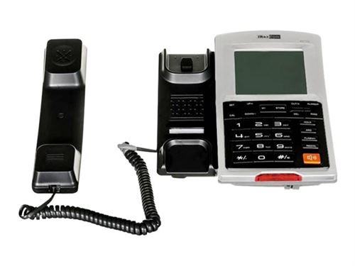 MaxCom KXT709 - Téléphone filaire avec ID d'appelant - noir