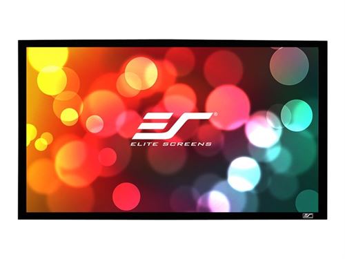 Elite SableFrame ER110WH1 - Écran de projection - montable sur mur - 110 (279 cm) - 16:9 - CineWhite - noir
