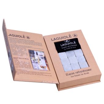 Glaçons Refroidisseurs Stéatite Laguiole - Boîte Cadeau 9 Pièces - Pour Whisky Et Rhum