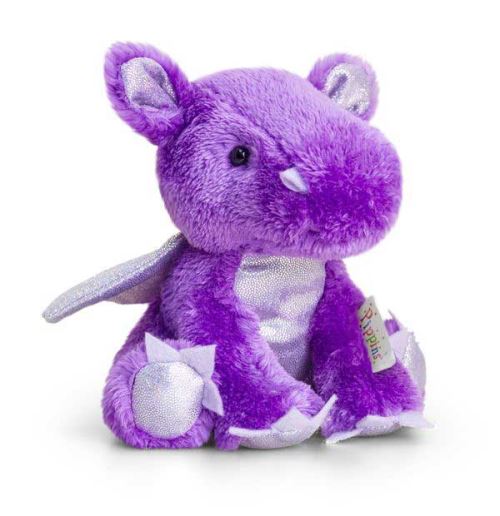 Keel Pippins Purple Dragon Soft Toy 14cm