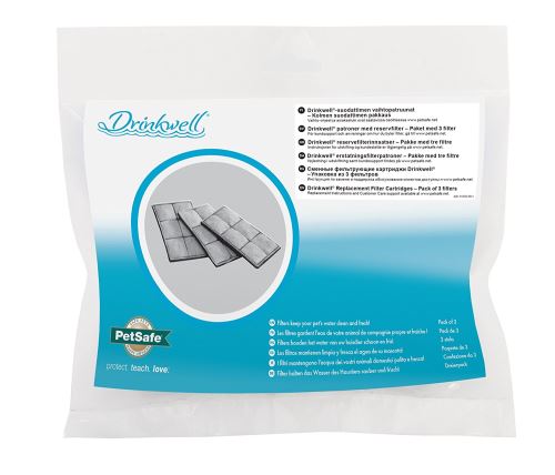 PetSafe - Cartouches Filtrantes de Rechange Drinkwell pour Fontaine à Eau (Lot de 3)