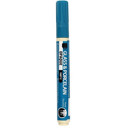 Creotime stylo à peinture verre & porcelaine turquoise