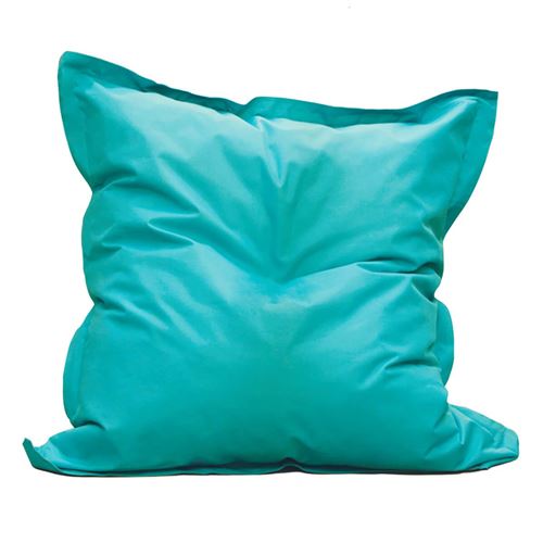 SQUARE - Pouf d'Extérieur Tissu Coloris Bleu