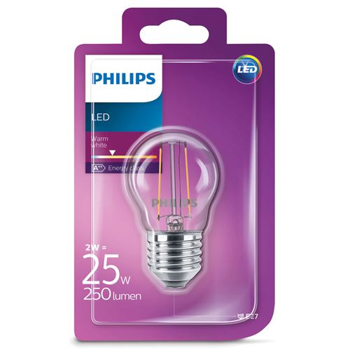 Éclairage Philips LEDClassic 25W P45 E27 WW CL ND 1BC / 4