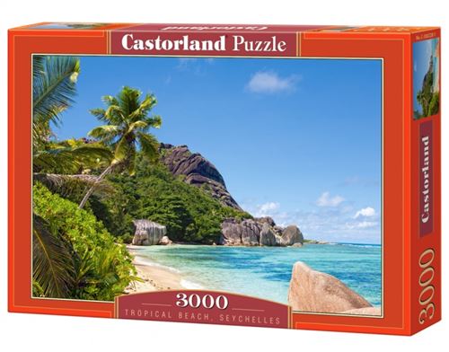Puzzle Castorland - Plage Tropicale Seychelles, 3000 pièces