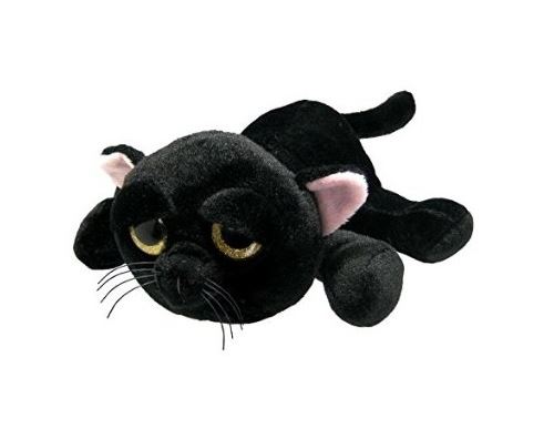Peluche enfant chat noir 23 cm - doudou animaux - nouveaute