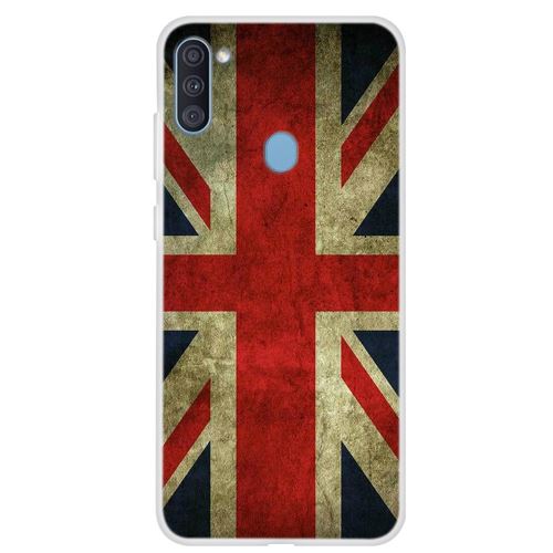 Coque en TPU impression de motifs le drapeau de l'angleterre pour votre Samsung Galaxy A11