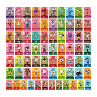 Lot de 48 mini cartes Amiibo de série 5 ACNH NFC pour animaux Crossing New Horizons Amiibo Cartes de jeu Série 5 