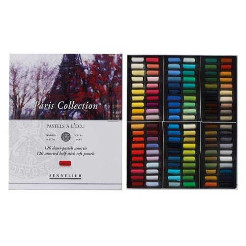 Etui Pastels 'A l'écu' - 120 demi-pastels - Paris Collection - Sennelier