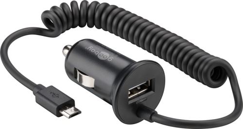 Chargeur Micro USB 12V / 24V avec prise USB supplémentaire