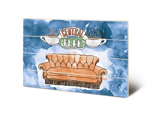 FRIENDS - Central Perk Sofa - Impression sur bois 40x59cm