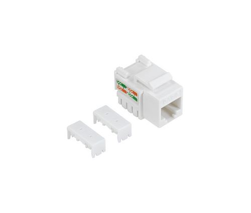 LogiLink Embase Keystone Cat.6, Classe E, non blindé, blanc