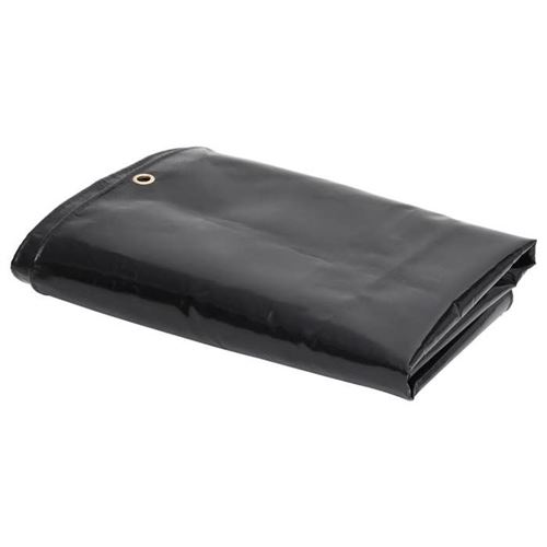 Non Communiqué Noir Bâche De Protection 650 G/M² 6X8 M