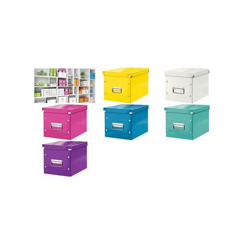 LEITZ Boîte de rangement Click & Store WOW Cube M, rose
