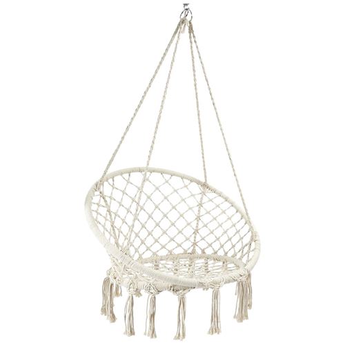 ALTOBUY Balancelle Boh&egrave;me en Macram&eacute; Beige - CMP_Drop