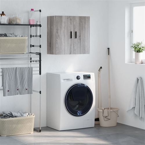 vidaXL - Armoire murale - Gris - 60 x 31 x 60 cm - Image 2