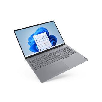 Lenovo ThinkBook 16 G8 IAL 21SK - Conception de charnière à 180 degrés - Intel Core Ultra 7 - 255H / jusqu'à 5.1 GHz - Win 11 Pro - Arc 140T - 16 Go RAM - 512 Go SSD NVMe - 16" IPS 1920 x 1200 - Gigabit Ethernet - Wi-Fi 6E, Bluetooth - gris arctique -