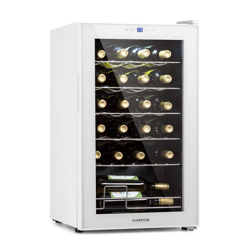 Klarstein Shiraz 24 Uno - Frigorifero Per Vini, 63 L, 24 Bottiglie, Pannello Di Controllo Touch, 5-18°c