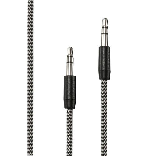 Non Communiqué Noir/Blanc We C Ble Jack/Jack Nylon 1.50M Tressé Et Très Résistant