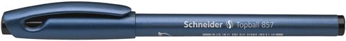 Stylo Schneider Topball 857 Lot de 10 Rollers à encre avec pointe conique en métal Encre noir