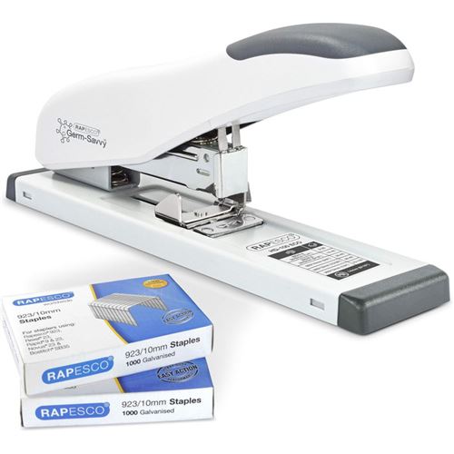 Rapesco Blanche Agrafeuse + Agrafes 923/10Mm - 2 Boites De 1000 Agrafes - Image 2