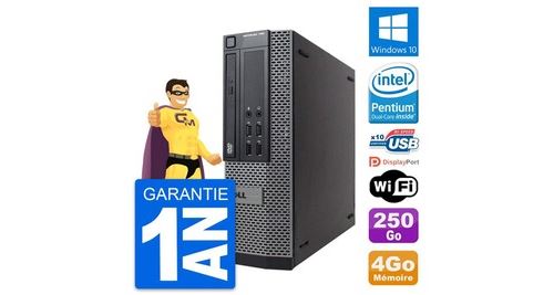 Pc dell optiplex 790 sff intel g630 ram 4go disque dur 250go windows 10 wifi