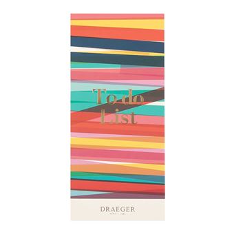 Bloc-notes To-do List - Multicolore - Draeger Paris
