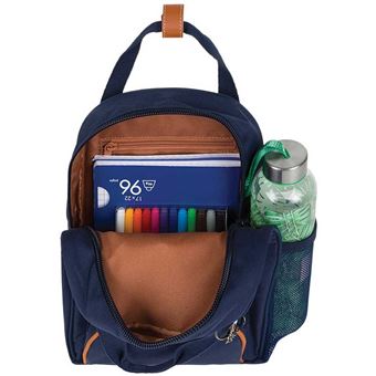 Sac à dos scolaire Tann's Leonie Rose et Bleu XS