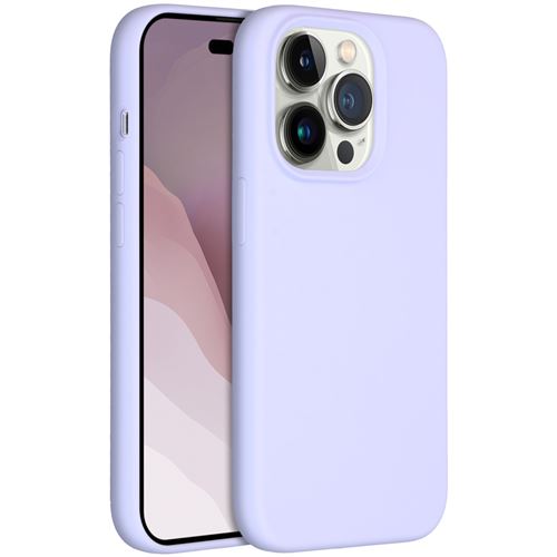 Coque pour iPhone 14 Pro en silicone Violet ACCEZZ®
