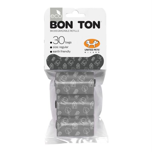 Comparer les prix de Sacs d hygiène United Pets Bon Ton Regular Chien 3 10 uds Gris