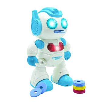 Powerman Shoot Robot Programmable avec Dance, Musique, demo - Telecommande et disques en mousse inclus.