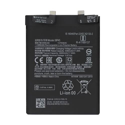 Batterie Interne pour Xiaomi 12 Pro 4600mAh 100% Compatible Remplace BP45 Clappio