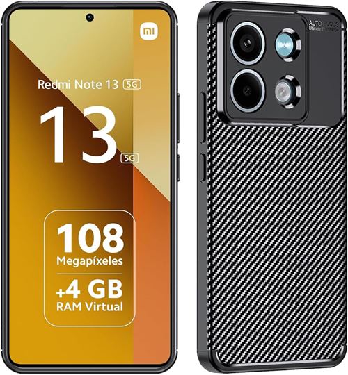Coque protection brossée noire pour Xiaomi Redmi Note 13 5G souple Antichoc XEPTIO