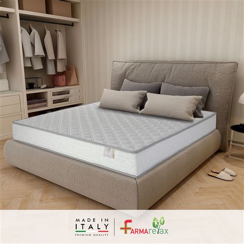 Farmarelax - Ecoroyal Matelas - H 16 cm - Orthopédique - Livré sous vide enroulé - 100% Made in Italy - 160x190 cm
