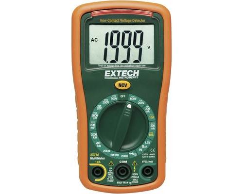 Non Communiqué Extech Ex310 Multimètre Numérique Cat Iii 600 V Affichage (Nombre De Points): 2000