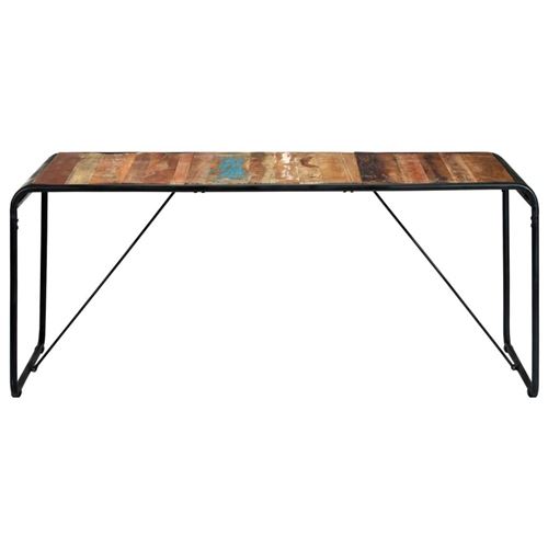 vidaXL Table de salle à manger 180x90x76cm Bois de récupération solide