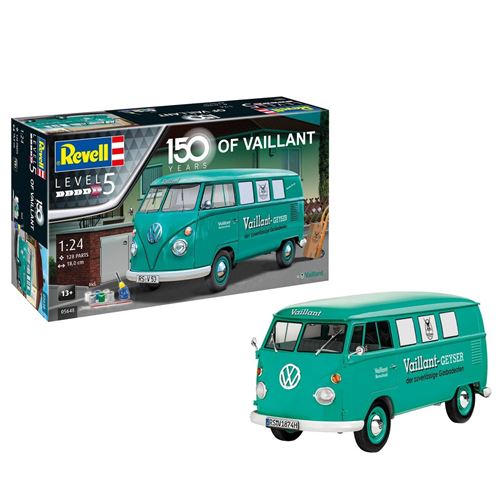 Non Communiqué Coffret Cadeau : 150 Ans De Vaillant - Vw T1 - Maquette Voiture Revell