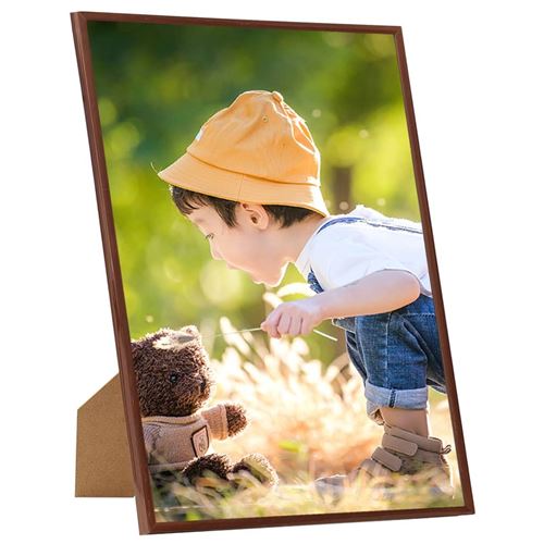 vidaXL Collage de cadres photo 5 pcs de mur table Bronze 21x29,7cm MDF