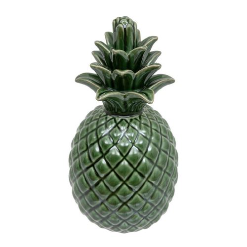 Non Communiqué Vert Atmosphera Créateur D'intérieur - Ananas Déco En Céramique "Exotic Panama" 20Cm