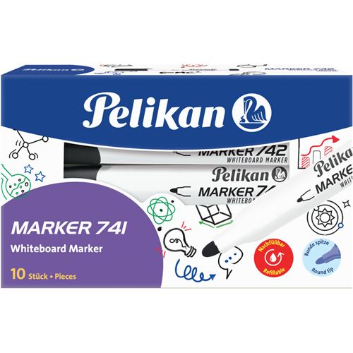 Pelikan Marqueur pour tableau blanc 741, noir
