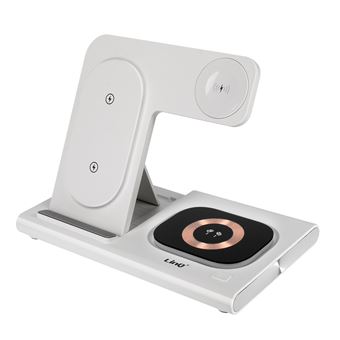 Station de charge 3 en 1 pour iPhone MagSafe 15W, AirPods, Watch LinQ Blanc - 1