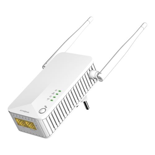 STRONG Pack CPL 600 Mbps et 1 CPL WiFi Prise filtrée et port