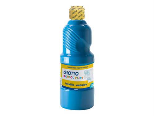 GIOTTO SCHOOL - Peinture - cyan - 500 ml