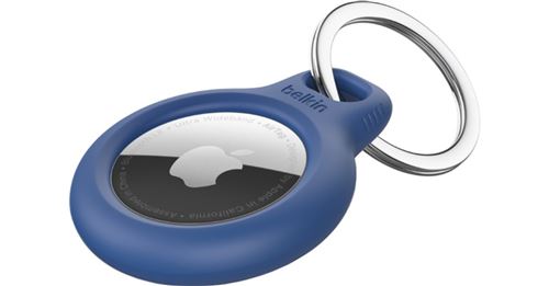 Belkin Anneau de protection avec porte-clés pour AirTag - Bleu