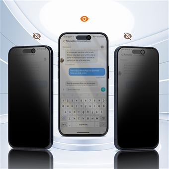 Protection écran Confidentialité WSKEN Pour IPhone 16 Pro Max - Verre Trempé 9H+ - Neuf Scellé
