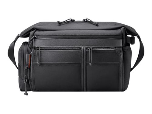 Sony LCS-PSC7 - Étui pour appareil photo et objectifs - cuir véritable, polyester - noir - pour Cinema Line ILME-FX3; Handycam FDR-AX60; VLOGCAM ZV-1G; a ZV-E10; a6100; a7C; a7s III