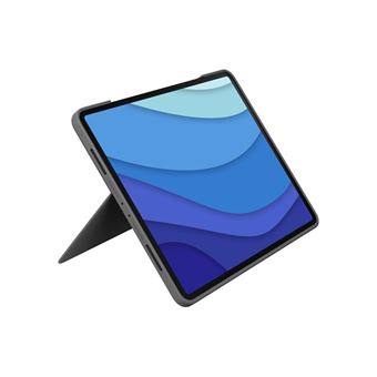 Logitech Combo Touch - Clavier et étui - avec trackpad - rétroéclairé - Apple Smart connector - QWERTZ - Suisse - graphite - pour Apple 11-inch iPad Pro (M4)