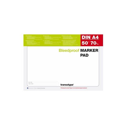 transotype Bloc pour marqueur, A3, 70 g/m2, 50 feuilles