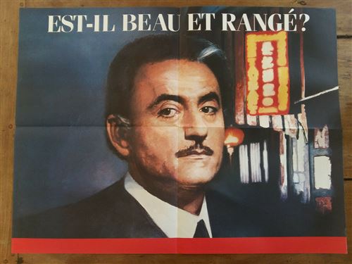 Agent trouble - Est-il beau et rangé? Richard Bohringer - 60x80cm - Affiche de cinéma originale pliée